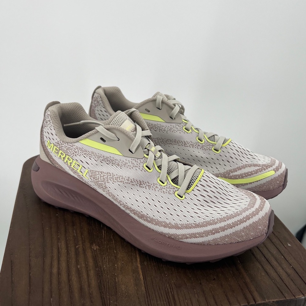 Merrell Morphlite Womens Trail Running Shoes Oyster Citron J068136 Size 9.5